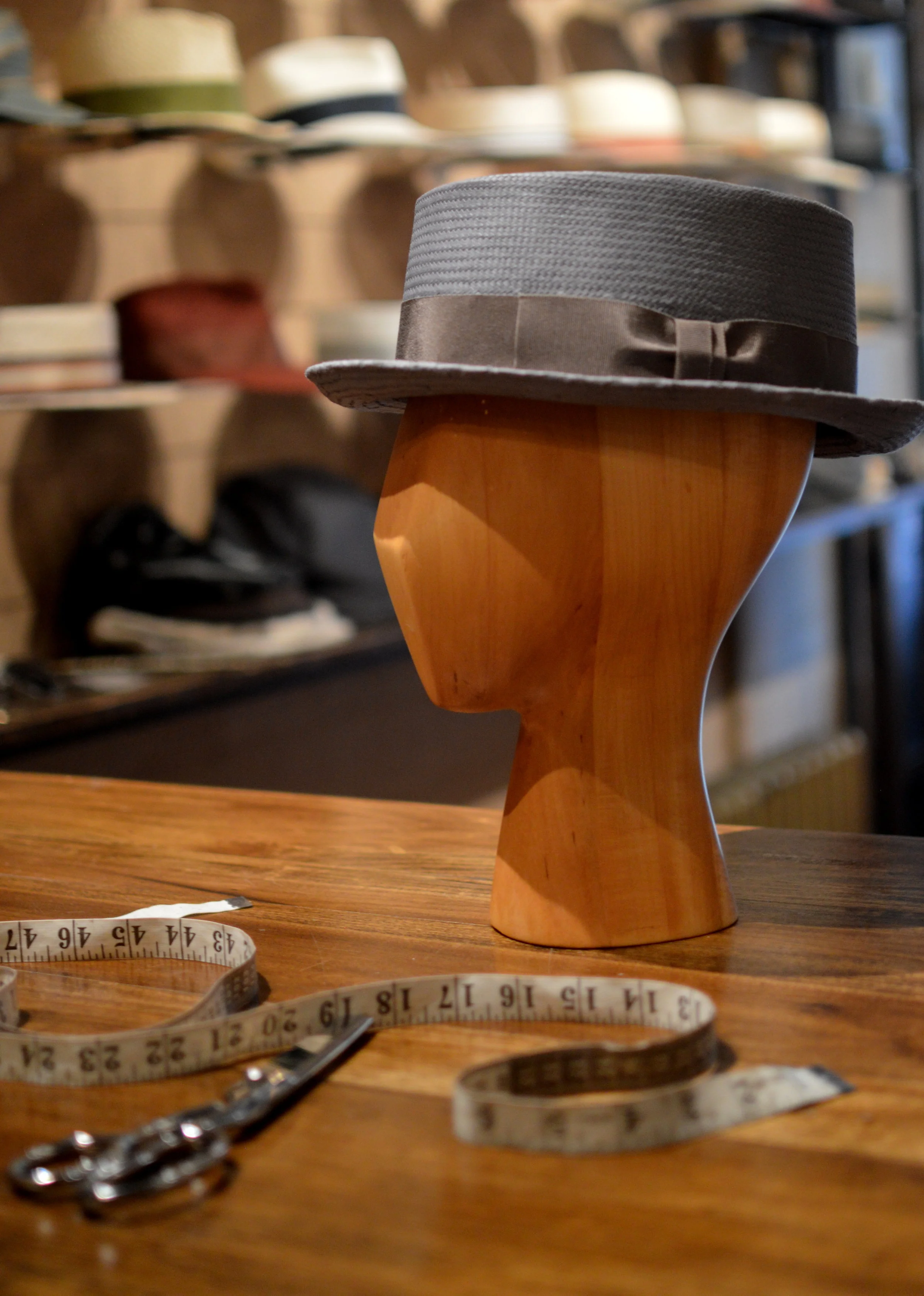 Walt Porkpie Hat in dove grey toyo — East Village Hats